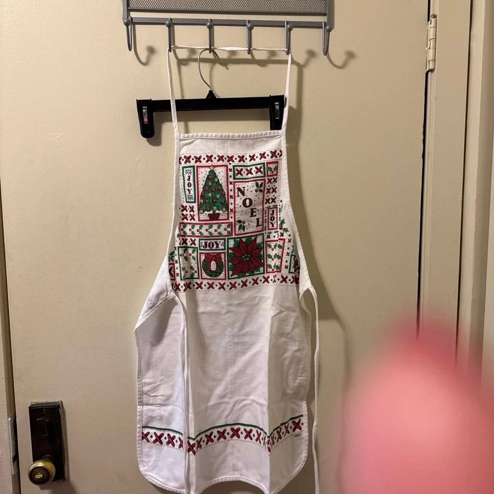 christmas apron vintage